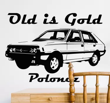 Naklejka na ścianę klasyczny polonez - TenStickers
