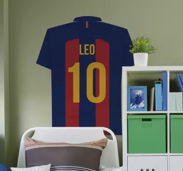 Naklejka ścienna Koszulka Messi - TenStickers