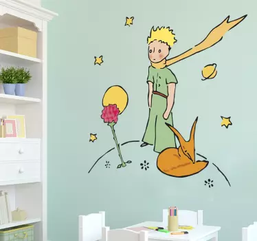 Naklejka na ścianę dla dzieci Książę i Róża - TenStickers