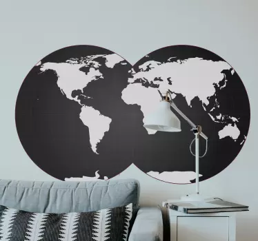 Naklejka na ścianę kula ziemska - TenStickers