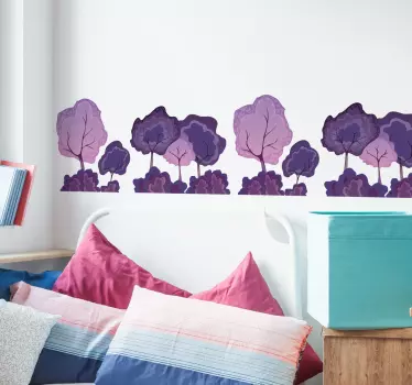 Naklejka na ścianę magiczny las - TenStickers