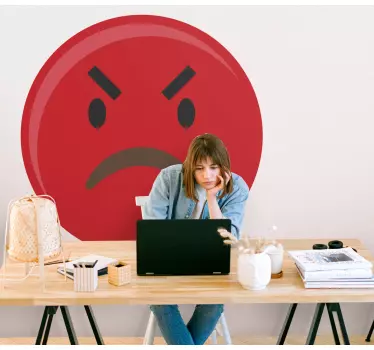 Naklejka na ścianę moda emblemat gniewu - TenStickers