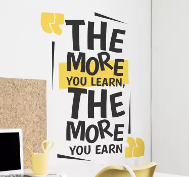 Naklejka na ścianę cytaty motywacyjne Napis cytat motywacyjny - TenStickers