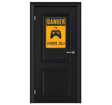 Naklejka "Danger. Gamers only" - TenStickers