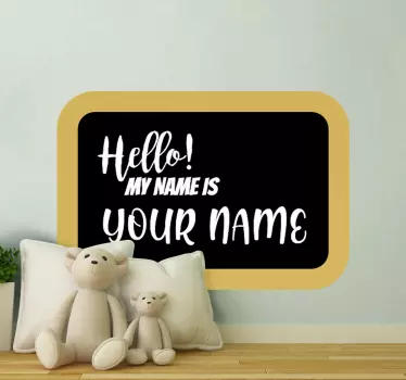 Naklejka na ścianę napisy tablica powitalna personalizowana - TenStickers