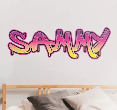 Naklejka na ścianę napisy z imieniem personalizowana - TenStickers