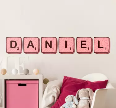 Naklejka na ścianę napisy z imieniem personalizowane - TenStickers