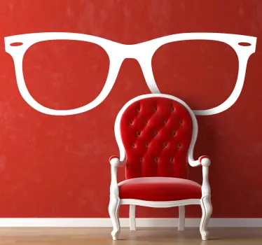 Naklejka na ścianę okulary rayban - TenStickers