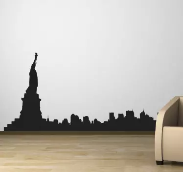 Naklejka na ścianę panorama New York - TenStickers