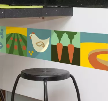 Naklejka na ścianę pasek ekologiczny - TenStickers
