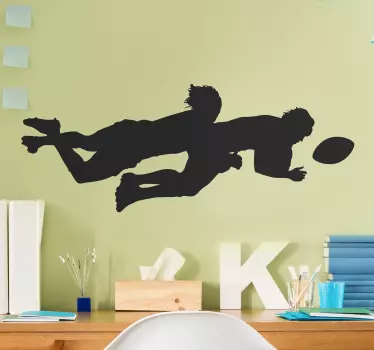 Naklejka na ścianę piłka nożna dynamiczna akcja - TenStickers