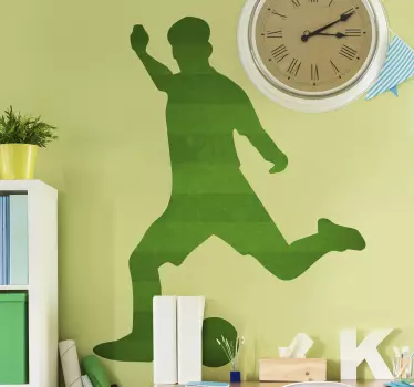 Naklejka na ścianę piłka nożna Gracz sportowy - TenStickers