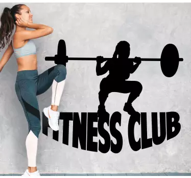 Naklejka na ścianę piłka nożna inspiracja do fitnessu - TenStickers