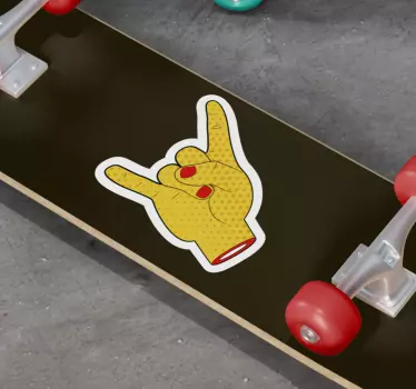 Naklejka na ścianę piłka nożna symbol gestu dłoni - TenStickers