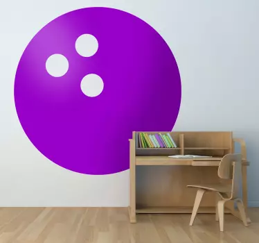 Naklejka na ścianę piłka nożna wzór kula do kręgli - TenStickers