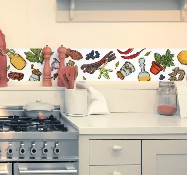 Naklejka na ścianę produkty spożywcze - TenStickers