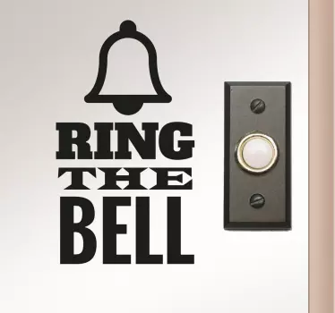 Naklejka na ścianę ring the bell - TenStickers
