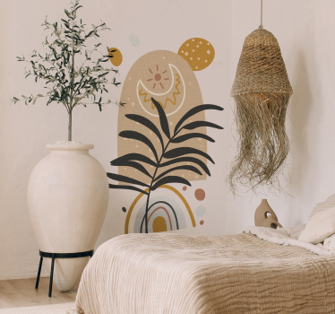 Naklejka dekoracyjna rośliny roślina w stylu boho - TenStickers