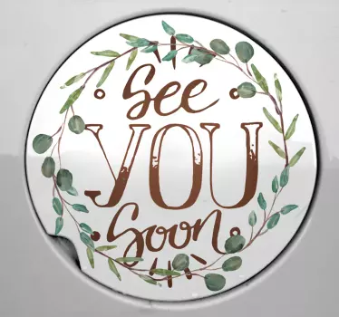 Naklejka na ścianę napisy see you soon - TenStickers
