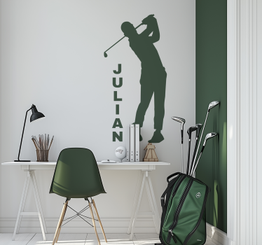 Naklejka na ścianę różne sporty sylwetka golfisty - TenStickers