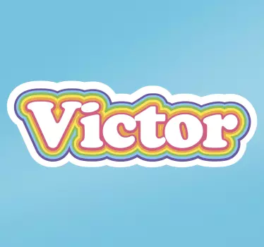 Naklejka na ścianę różne teksty z imieniem - TenStickers