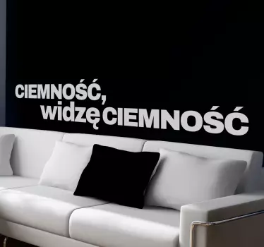 Naklejka na ścianę "Seksmisja" - TenStickers