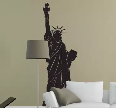 Naklejka na ścianę Statua Wolności - TenStickers