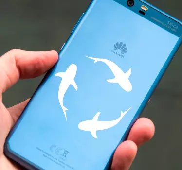 Naklejka na telefon Huawei Rekiny - TenStickers