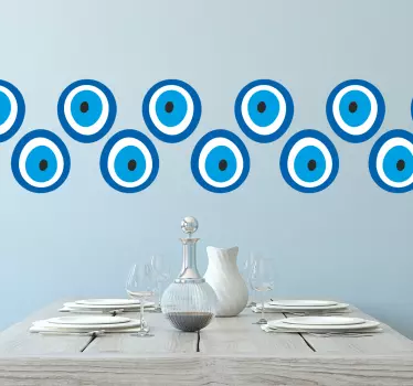 Naklejka na ścianę szlaczki talizman oko proroka - TenStickers