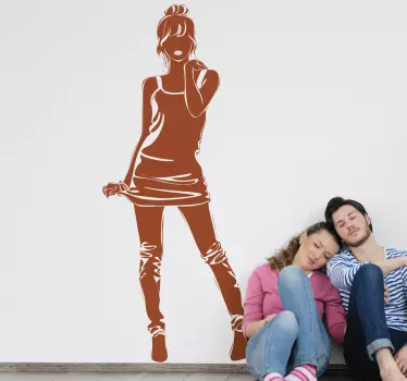 Naklejka na ścianę uwodzicielka - TenStickers