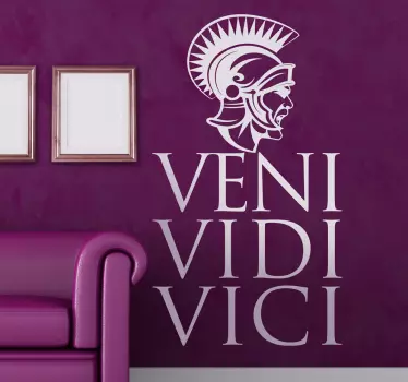 Naklejka na ścianę veni vidi vici - TenStickers