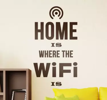 Naklejka na ścianę wifi w domu - TenStickers