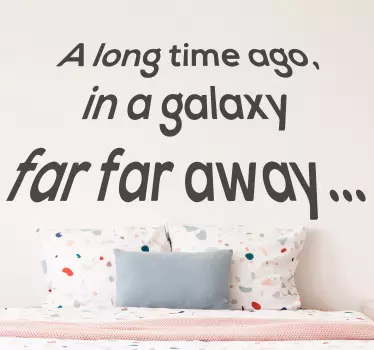 Naklejka na ścianę z cytatem Star Wars - TenStickers