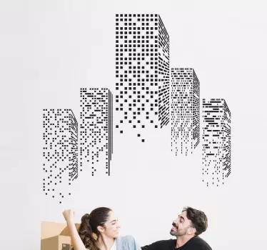 Naklejka na ścianę z efektami wizualnymi - TenStickers