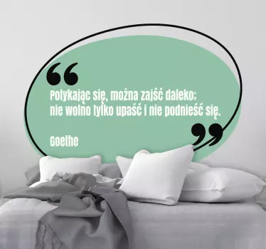 Naklejka na ścianę z motywującym tekstem Nie poddawaj się - TenStickers