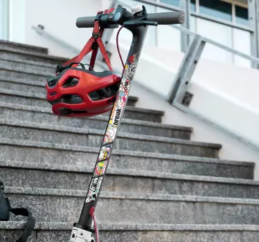 Naklejka na skuter patinete bomba - TenStickers