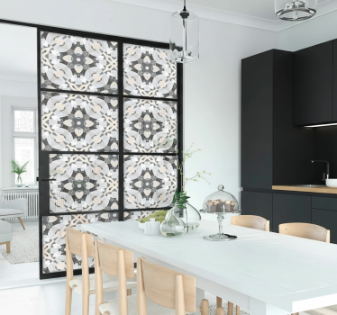 Naklejka na szyby geometryczna iluzja kwadratów - TenStickers