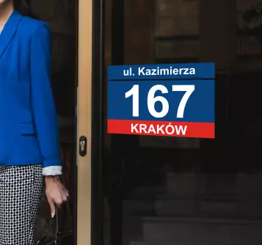 Naklejka na ścianę plakaty Naklejki adresowe - TenStickers