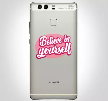 Naklejka na ścianę cytaty motywacyjne Believe in yourself - TenStickers