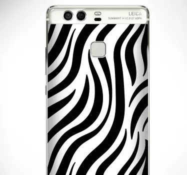 Naklejka na ścianę tekstura Zebra na Huawei - TenStickers