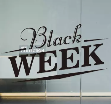 Naklejka na witrynę sklepową Black Week - TenStickers