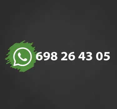 Naklejka na witrynę sklepową konfigurowalny numer kontaktowy - TenStickers