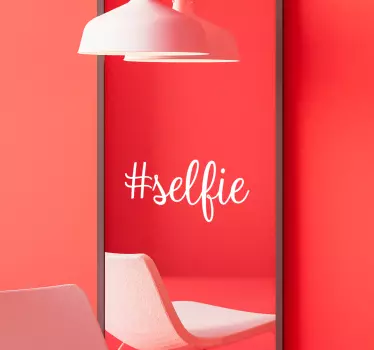 #selfie naklejka do łazienki - TenStickers