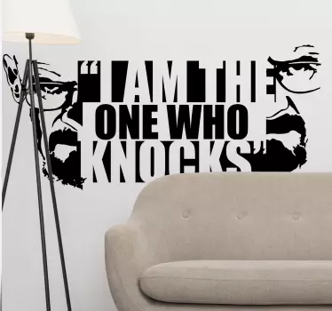 Naklejka napis na ścianę cytat Breaking Bad - TenStickers
