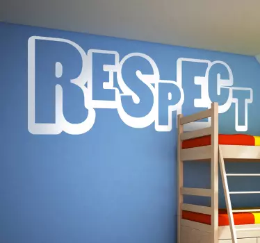 Naklejka napis Respect - TenStickers