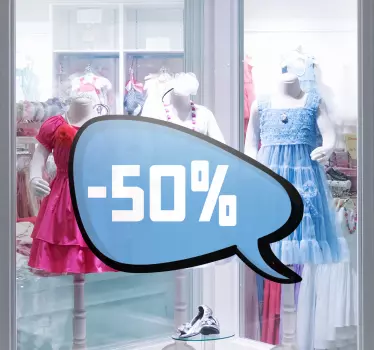 Naklejka niebieska z Twoim napisem - TenStickers