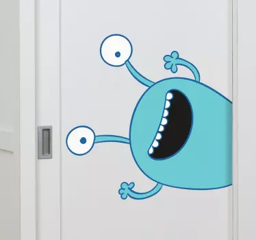Naklejka niebieski stworek - TenStickers
