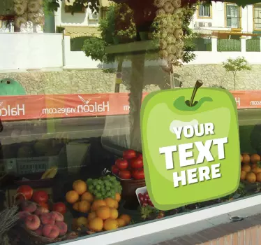 Naklejka oferta zielone jabłko - TenStickers