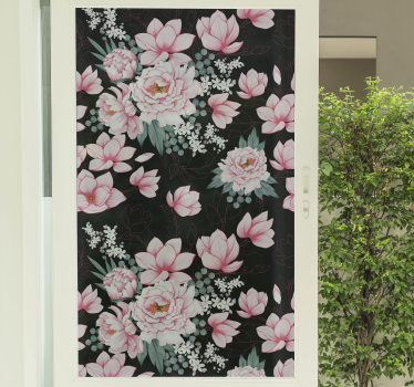 Naklejka na szybę rośliny magnolii - TenStickers