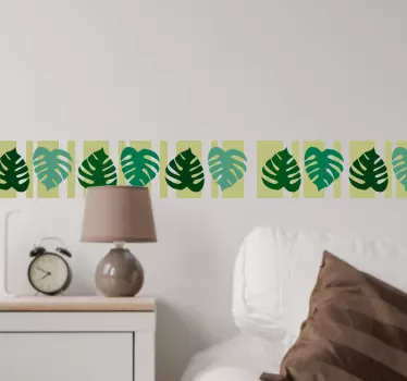 Naklejka Ozdobne Liście Monstery - TenStickers